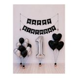 Balonsan Happy Bırthday Gümüş Balon Seti -1-