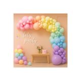 Balonsan Makaron Balon Seti 120 Adet ( Pembe-Sarı-Yeşil-Somon-Mavi-Lila )