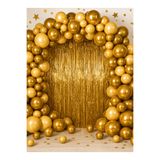 Balonsan Parlak Metalize Arka Fon / Kapı Perdesi / 1mx2m Bir Adet Altın