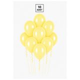 Balonsan Sarı Makaron Balon 10 Adet