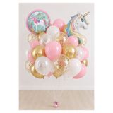 Balonsan Unıcorn Happy Bırthday Temalı Balon Demeti 20 Adet