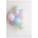 baloss fer 24'lü Makaron Renkli Pastel Balon Seti 11 İnç Doğum Günü Baby Shower Parti Süsleri