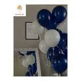 baloss fer 24’lü Pastel Lacivert Beyaz Balon Seti Doğum Günü Nişan Parti Süsleme Dekorasyon