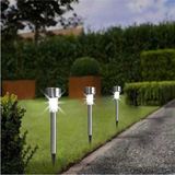 Balp 2 Adet Güneş Enerjili Aydınlatma Solar Saplama Bahçe Lamba 28 cm - Beyaz