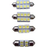 Balp Led Aydınlatma Tavan Plaka Oto Iç Aydınlatma Süper Güçlü Beyaz Işık 36 mm 2'li