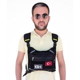 Balp Motorcu Göğüs Çantası Reflektörlü Su Geçirmez Kan Grubu 0rh+