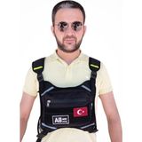 Balp Motorcu Göğüs Çantası Reflektörlü Su Geçirmez Kan Grubu Ab- - Standart
