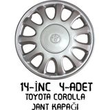 Balp Toyota Corolla Jant Kapağı 14-Inc Logolu Takım 4100