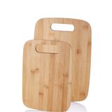 BALSA Bambu 2'li Kesme Tahtası, 33x24 cm ve 28x20 cm, Kahverengi