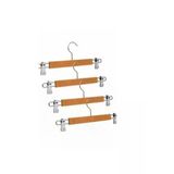 Balsa Group 5 Adet- Elbise Askısı Ahşap Askılık Mandallı Kıyafet Askısı Etek Askısı Mandallı Pantolon Askısı