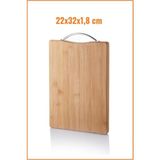 Balsa Grup Bambu Kesme Tahtası Ikili Bambu Kesme Tahtası 30X20 & 32X22 - Çok Renkli