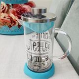 BALSA Kahve Ve Çay French Press,silikon French Press Bitki Çayı Demliği Filtre Kahve Potu 350ml
