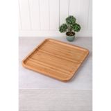 Balsa Kare Bambu Sunum Tabak 25 X 25 Cm