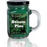 Balsam Çam - Balsam Noel Ağacı Kokulu Mason Kavanoz Mum - 80 Saat Yanma Süresi ile 10 Oz - En I - Çok Renkli