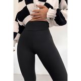 Balta Collection Kadın Yüksek Bel Toparlayıcı Korseli Interlok Çelik Örme Tayt Iç Göstermez - 2XL - Siyah