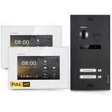 Balter Evo-Hd Görüntülü Kapı İnterkomu, Kameralı Görüntülü Kapı Zili, 2 Aile Evi Zili, 7 İnç Hd Monitör, Full Hd Kamera, 2 Kablolu Veri Yolu, 175° Geniş Açılı İnterkom