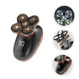Baluue Beş Kafa Tıraş Makinesi Usb Şarj Edilebilir Lcd Ekran Erkek Self Servis Düzeltme Aracı Evde Ve Hareket Halindeyken Nazik Tıraş