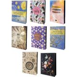 Bam 14,8X21 Lastikli Defter Siyah Yaprak