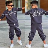 Bambam Erkek Çocuk 3 Iplik Şardonlu Alt Üst Eşofman TAKIMI-431131-FÜME - 3 - 4 Yaş