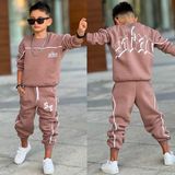 Bambam Erkek Çocuk 3 Iplik Şardonlu Alt Üst Eşofman TAKIMI-431131-KAHVE - 3 - 4 Yaş - Kahverengi