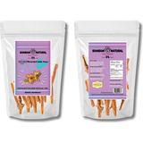 Bambam Natural İnek Meme Parçaları 100 Gr - %100 Doğal Kurutulmuş - Köpek Çiğnemelik Ödül Mamas - 15 cm - Mor