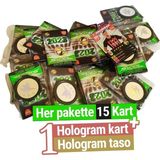 Bambapaw 15 Adet Futbolcu Kartları + 1 Adet Hologram Futbolcu Kartı + 1 Adet Hologram Taso -Futbolcu Kartları - standart