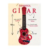 Bambapaw 48 Cm Oyuncak İspanyol Örümcek Adam Gitar - 6 Telli Örümcek Adam Çocuk Gitarı Askı Aparatı Hediye Kırmızı