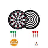 Bambapaw Çift Taraflı Dart Board Seti - 28 Cm, 4 Adet Dart Okuyla Kaliteli Dart Deneyimi