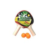 Bambapaw Kalın Gövde 2 Adet Masa Tenis Raketi Ve 3 Adet Pinpon Topu