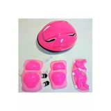 Bambapaw Nw Nessiworld Kask Dizlik Dirseklik Eldiven Koruyucu Çocuk Set Pembe