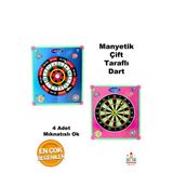 Bambapaw Oyuncak Mıknatıslı Dart Seti Çift Taraflı Kullanma İmkanı 4 Adet Mıknatıslı Dart Oku Yanında
