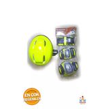 Bambapaw Sarı Renk Koruyucu Sarı Kask Dizlik Eldiven Seti - Güvenli Spor Ekipmanları