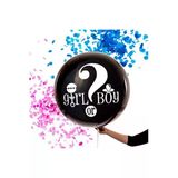 Bambapaw Siyah Cinsiyet Belirleme Balon Jumbo Boy 18 Inç