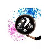 Bambapaw Siyah Cinsiyet Belirleme Balon Jumbo Boy 36 Inç