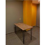 Bambeds Mobilya 60×120 Çam Metal Ayaklı Masa Mutfak Masası Çalışma Masası Bilgisayar Masası