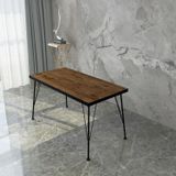Bambeds Mobilya 60X120 Dekoratif Mutfak Masası, Yemek Masası, Çalışma Masası, Bilgisayar Masası Ceviz