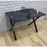 Bambeds Mobilya 60X120 (Tekmasa) Masa Siyah Mermer Desen - Siyah - Mermer