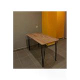 Bambeds Mobilya 70X110 Çam Metal Ayaklı Masa Mutfak Masası Çalışma Masası Bilgisayar Masası