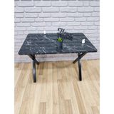Bambeds Mobilya Masa 70X110 (Tekmasa) Masa - Siyah - Mermer