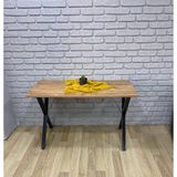 Bambeds Mobilya Modern Tasarımlı 60X120 cm Yonga Levha Masa A.çam Desen Sabit Fonksiyon