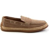 Bambi Beige Genuine Leather Men's Espadrilles E01863815502 - Bej