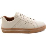 Bambi Bej Hakiki Deri Erkek Sneaker E01082009503