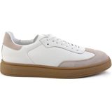 Bambi Bej Hakiki Deri Erkek Sneaker E01442421502