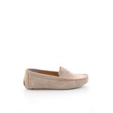 Bambi Bej Hakiki Deri Kadın Loafer Ayakkabı K01045035702