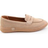 Bambi Bej Hakiki Deri Kadın Loafer Ayakkabı K01045050401
