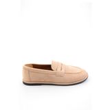 Bambi Bej Kadın Loafer Ayakkabı K01606034372