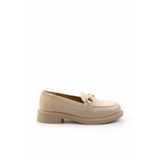 Bambi Bej Kadın Loafer Ayakkabı K01714130009