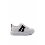 Bambi Beyaz Siyah Kadın Sneaker K01179086609