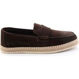 Bambi Brown Genuine Leather Men's Espadrilles E01698111102 - Kahve