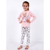 Bambi Çocuk Pijama Takım 18453 - 7 Yaş - Somon